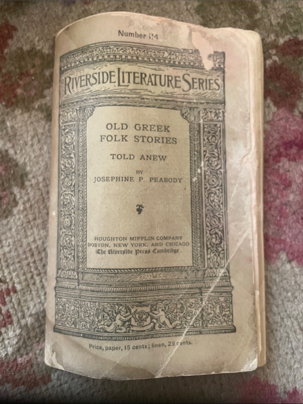 Old Greek Folk Stories - Riverside Literature Series